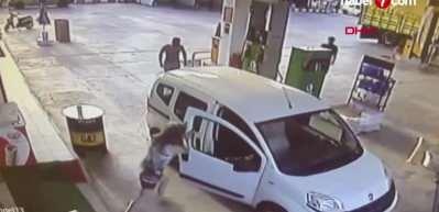 Fethiye’de akaryakıt istasyonunda dehşet! Kadını tekme ve yumruklarla dövdü