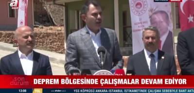 Murat Kurum'dan Adıyaman'da açıklama: "Tek bir kardeşimiz evsiz kalmayacak"