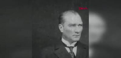 Tarihi Atat&uuml;rk fotoğrafının videosu ortaya &ccedil;ıktı