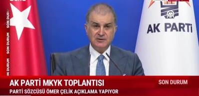 AK Parti s&ouml;zc&uuml;s&uuml; &Ouml;mer &Ccedil;elik CHP lideri &Ouml;zg&uuml;r &Ouml;zel'e AK Gen&ccedil;lik g&ouml;ndermesinde bulundu