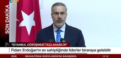 Hakan Fidan: Bir mekik diplomasisi içerisindeyiz