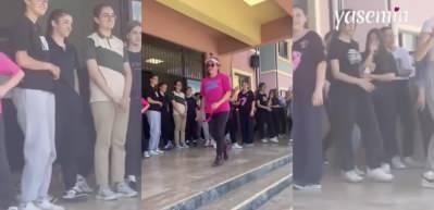 Öğretmenin yaptığı dans gösterisi görenlerin takdirini topladı!