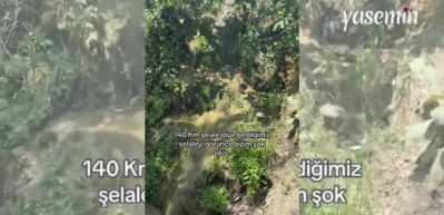 Şelale için 140 km yol gittiler hayal kırıklığına uğradılar! 