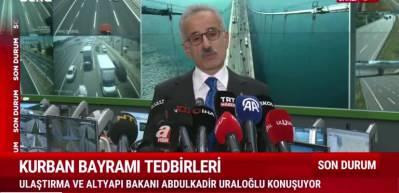 Bakan Uraloğlu, bayram tedbirleri hakkında açıklamalarda bulundu