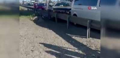 TEM Otoyolu'nda zincirleme kaza: 1 &ouml;l&uuml;, 6 yaralı