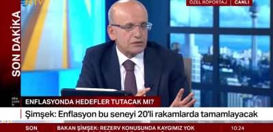 Bakan Mehmet Şimşek "Vatandaşımızın alım g&uuml;c&uuml; artacak" diyerek ekonomideki iyileşmeye vurgu yaptı