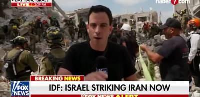 Fox'tan İsrail'deki enkazdan canlı yayın: Eşi benzeri görülmemiş an!