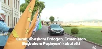 Cumhurbaşkanı Erdoğan, Ermenistan Başbakanı Paşinyan'ı kabul etti