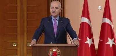 TBMM Başkanı Kurtulmuş: “İsrail hükümetinin zulüm ve katliam politikası dünya barışı için tehdit”