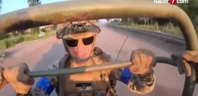 Ukraynalı asker, Rusya’nın FPV dron saldırısından saniyelerle kurtuldu