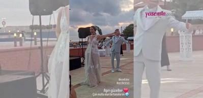Ünlü çiftin düğün dansı 'Erik Dalı' oldu! Oyuncu Ece Dizdar ve Serdar Orçin evlendi