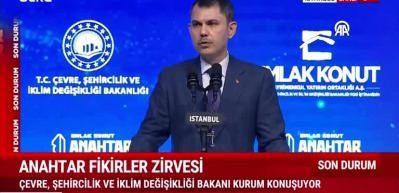 Bakan Murat Kurum&rsquo;dan İstanbul&rsquo;da Emlak Konut Zirvesi&rsquo;nde &ouml;nemli a&ccedil;ıklamalar