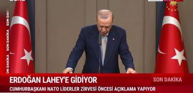 Başkan Erdoğan NATO zirvesine gidiyor