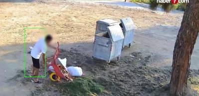 Fethiye'de çevreyi kirletenler fotokapanlara böyle yakalandı!
