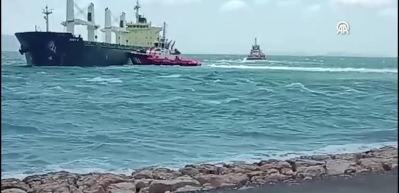Karaya oturan 'Angry R'  gemisi kurtarıldı