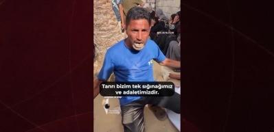 Gazzeli adam isyan etti! "Bir çantayla yakınımızın naaşını alıp geri dönüyoruz"