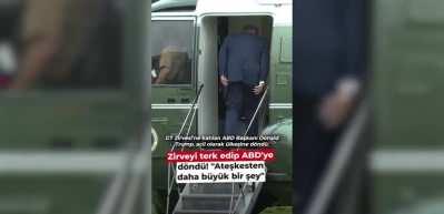 Zirveyi terk edip ABD'ye d&ouml;nd&uuml;! "Ateşkesten daha b&uuml;y&uuml;k bir şey"