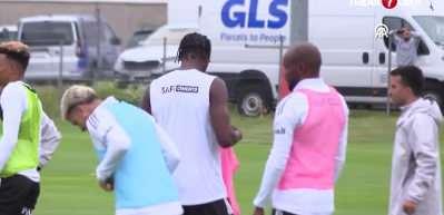 Beşiktaş'ın yeni transferi Tammy Abraham ilk idmanına çıktı