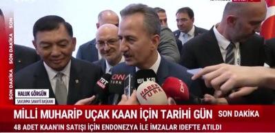 Cumhuriyet tarihinin en b&uuml;y&uuml;k ihracatı! İmzalar canlı yayında atıldı
