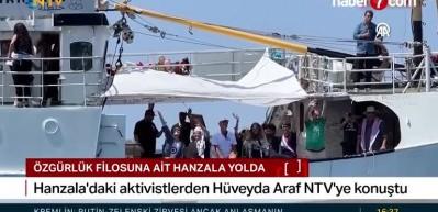 Hanzala yeniden yolda: İsrail tehdidine rağmen Gazze&rsquo;ye yardım seferi s&uuml;r&uuml;yor