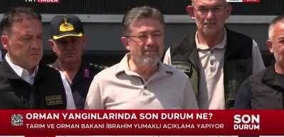 Tarım ve Orman Bakanı İbrahim Yumaklı: Bilecik'teki yangın b&uuml;y&uuml;k &ouml;l&ccedil;&uuml;de kontrol altında