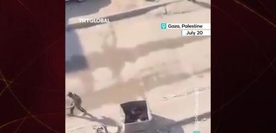 Filistin'den y&uuml;rekleri burkan g&ouml;r&uuml;nt&uuml;!