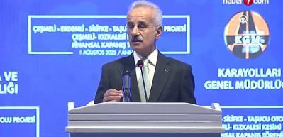 Bakan Uraloğlu'ndan &Ccedil;eşmeli-Kızkalesi Otoyolu a&ccedil;ıklaması!