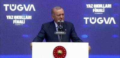 Cumhurbaşkanı Erdoğan TÜGVA Yaz Okulları Finali'nde konuştu