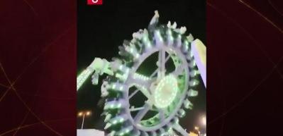 Lunapark dehşeti kamerada!