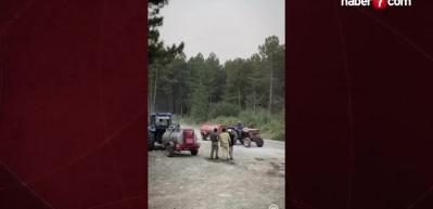 Yangına su yetiştirmek i&ccedil;in patlak lastikle 2 kilometre katetti! O anları anlattı