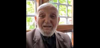 Yaşlı adamın şiiri yüreklere işledi