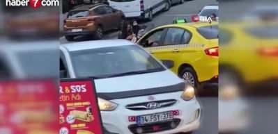 Tartıştığı kızı yumruk atarak bayıltan taksici yakalandı