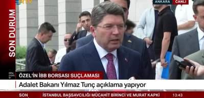 Adalet Bakanı Yılmaz Tunç açıklamalarda bulundu