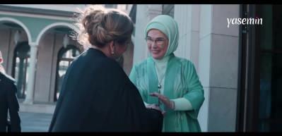 Emine Erdoğan'dan, Gürcistan Cumhurbaşkanı Kavelashvili'nin eşiyle görüşmesine ilişkin video