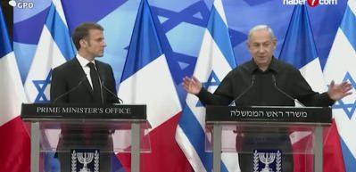 Macron, İsrail'in Gazze'yi işgal kararını "eşi benzeri g&ouml;r&uuml;lmemiş bir felaketin ilanı" olarak nitelendirdi