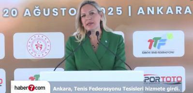 Ankara, Tenis Federasyonu Tesisleri hizmete girdi.