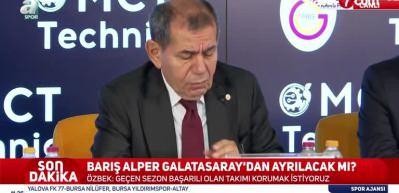 Dursun Özbek'ten Barış Alper Yılmaz açıklaması