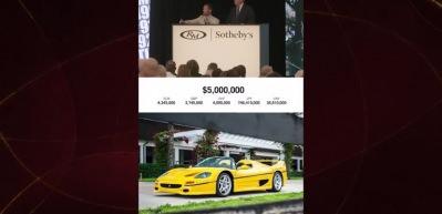 İşte dünyanın en pahalı Ferrari'si! Rekor fiyatla satıldı