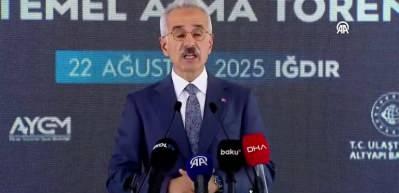Ulaştırma Bakanı Uraloğlu: Zengezur Koridoru ile 15 milyon ton yük taşıma kapasitesi ve 147,6 milyar lira kazanç hedefleniyor