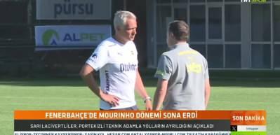 Fenerbahçe'de Mourinho ile yollar ayrıldı