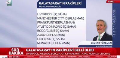Galatasaray'ın Şampiyonlar Ligi'ndeki rakipleri belli oldu