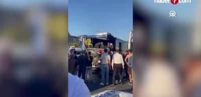 TEM Otoyolu'nda kaza; 1 ölü 9 yaralı!