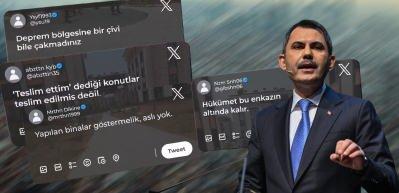  Bakan Murat Kurum'dan "Yapılan binalar göstermelik aslı yok" yorumuna müthiş cevap