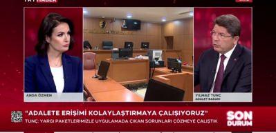 Bakan Tunç: Arabuluculuk sistemi yargı yükünü azalttı