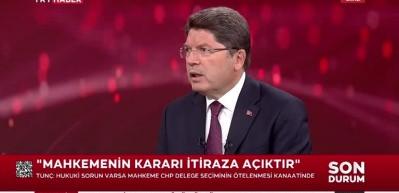 Bakan Tunç: CHP'lilerin yargıya yönelik suçlamaları doğru değil