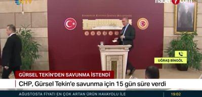 CHP’de Gürsel Tekin krizi: 15 günlük savunma süresi