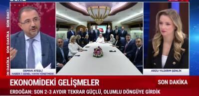 Cumhurbaşkanı Recep Tayyip Erdoğan ekonomideki olumlu d&ouml;ng&uuml;ye dikkat &ccedil;ekti...