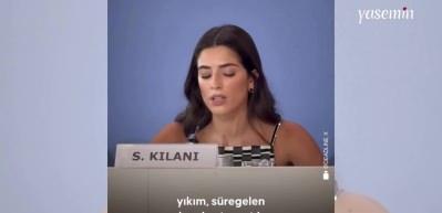 Filistin kökenli Saja Kilani’den İsrail’e tepki: ‘Beni kurtarın’ sözleri salona damga vurdu