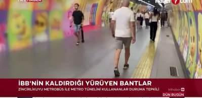 İBB yıllardır yenileyemediği &lsquo;y&uuml;r&uuml;meyen&rsquo; bantları kaldırdı
