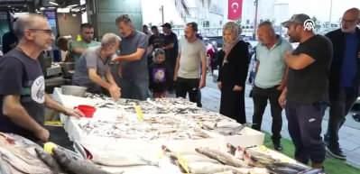 Trabzon’da balıkçı tezgahları şenlendi